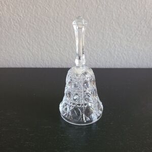 Vintage Federal Glass Windsor Pattern Bell Clear Pressed Glass 5" Collectible